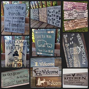 Knotty Pine Woodworks Signs